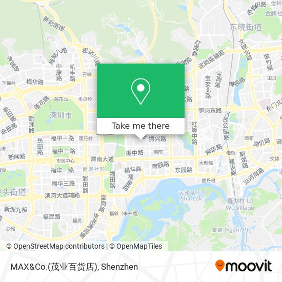 MAX&Co.(茂业百货店) map