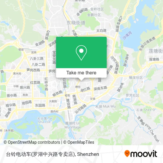 台铃电动车(罗湖中兴路专卖店) map