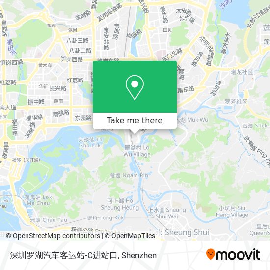 深圳罗湖汽车客运站-C进站口 map