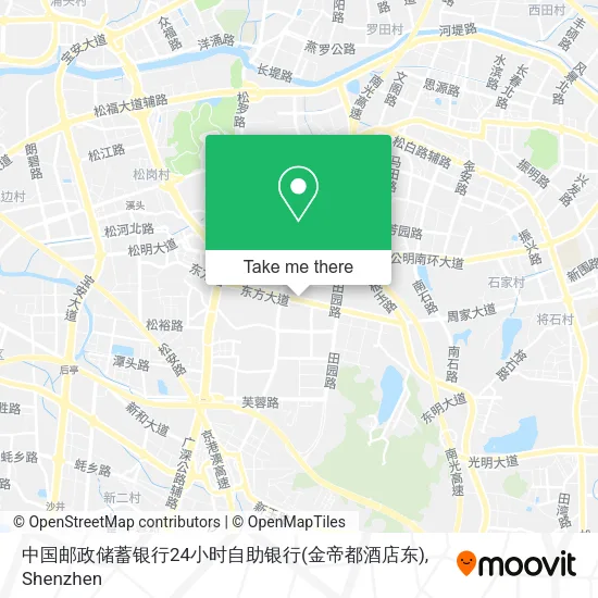 中国邮政储蓄银行24小时自助银行(金帝都酒店东) map