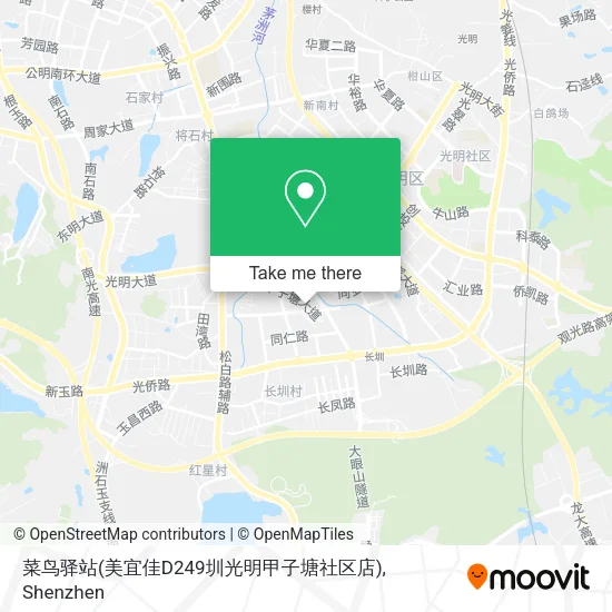 菜鸟驿站(美宜佳D249圳光明甲子塘社区店) map