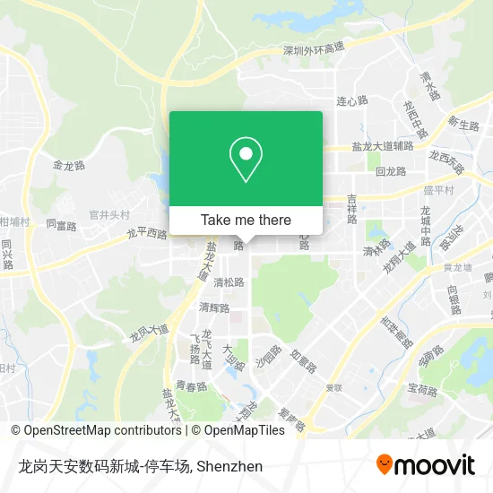 龙岗天安数码新城-停车场 map