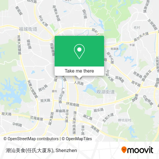 潮汕美食(任氏大厦东) map