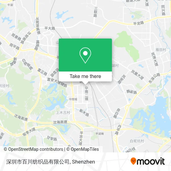 深圳市百川纺织品有限公司 map