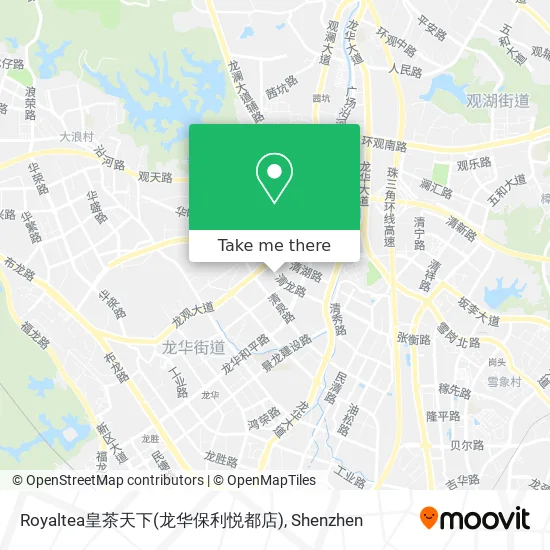 Royaltea皇茶天下(龙华保利悦都店) map
