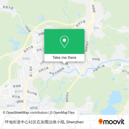 坪地街道中心社区石灰围治保小组 map