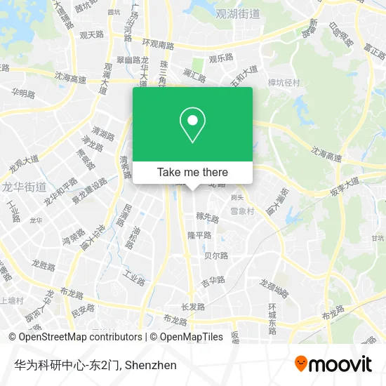 华为科研中心-东2门 map