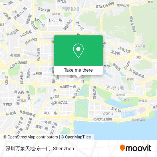 深圳万象天地-东一门 map