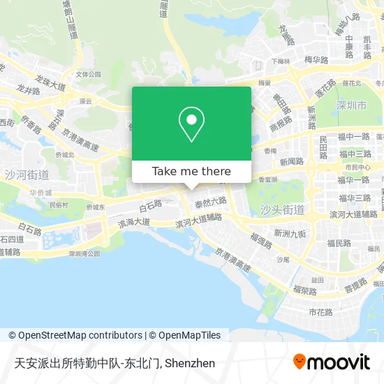天安派出所特勤中队-东北门 map