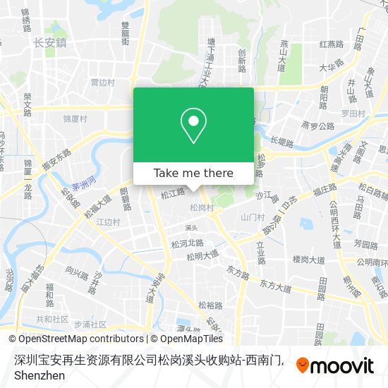 深圳宝安再生资源有限公司松岗溪头收购站-西南门 map