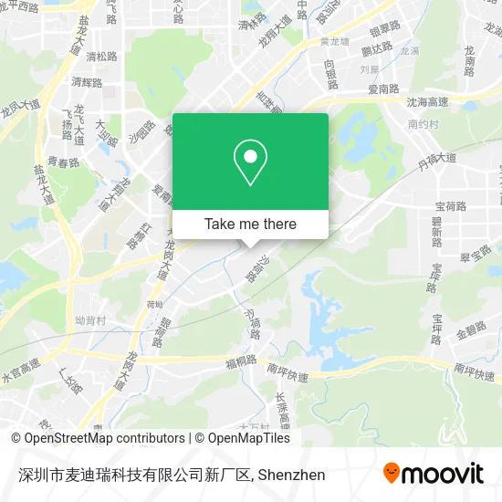 深圳市麦迪瑞科技有限公司新厂区 map