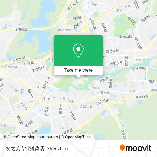 发之美专业烫染店 map