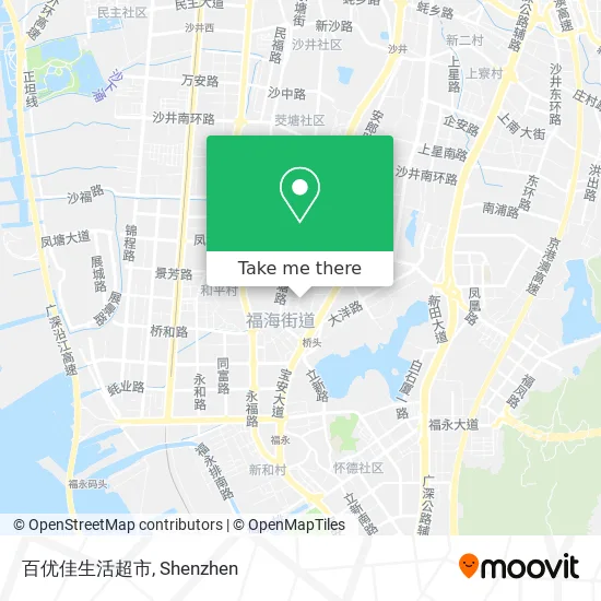 百优佳生活超市 map