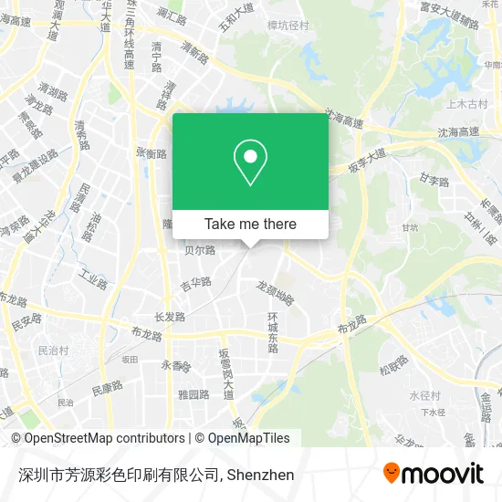 深圳市芳源彩色印刷有限公司 map