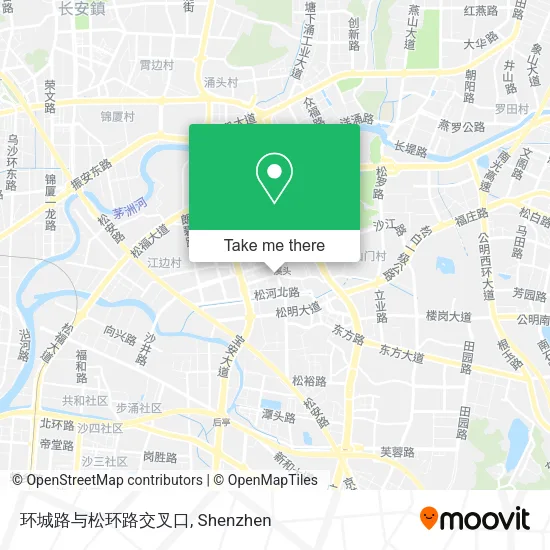 环城路与松环路交叉口 map