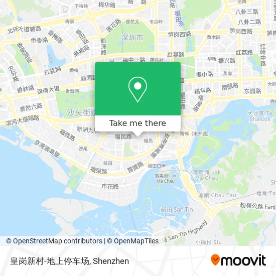 皇岗新村-地上停车场 map