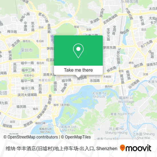 维纳·华丰酒店(旧墟村)地上停车场-出入口 map