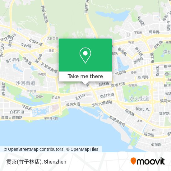 贡茶(竹子林店) map