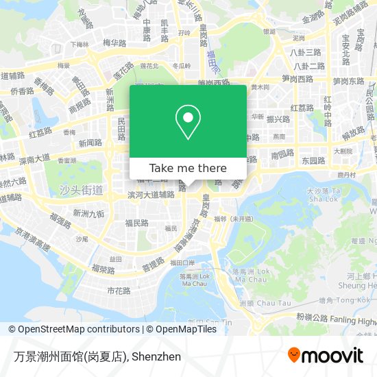 万景潮州面馆(岗夏店) map