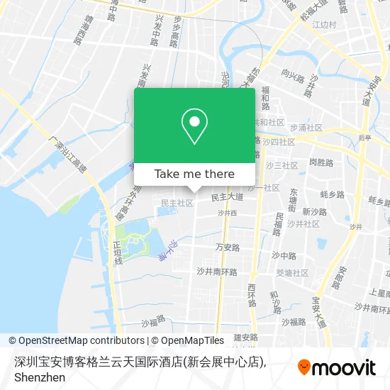 深圳宝安博客格兰云天国际酒店(新会展中心店) map