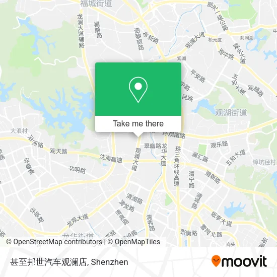 甚至邦世汽车观澜店 map