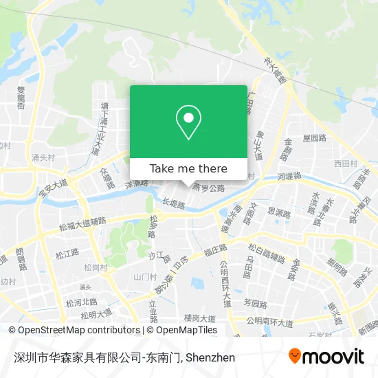 深圳市华森家具有限公司-东南门 map