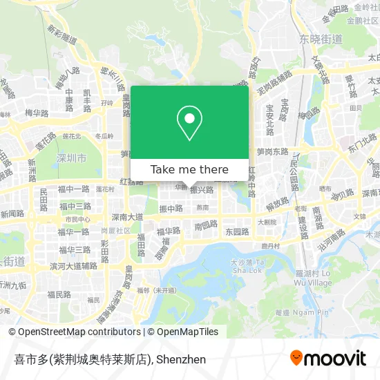 喜市多(紫荆城奥特莱斯店) map