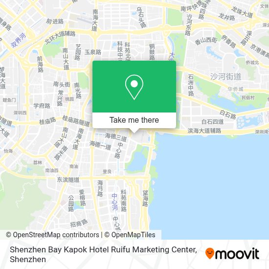 How To Get To 深圳湾木棉花酒店瑞府营销中心in 南山区by Bus Or Metro