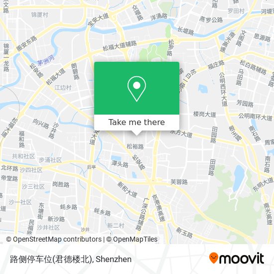 路侧停车位(君德楼北) map