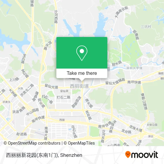 西丽丽新花园(东南1门) map