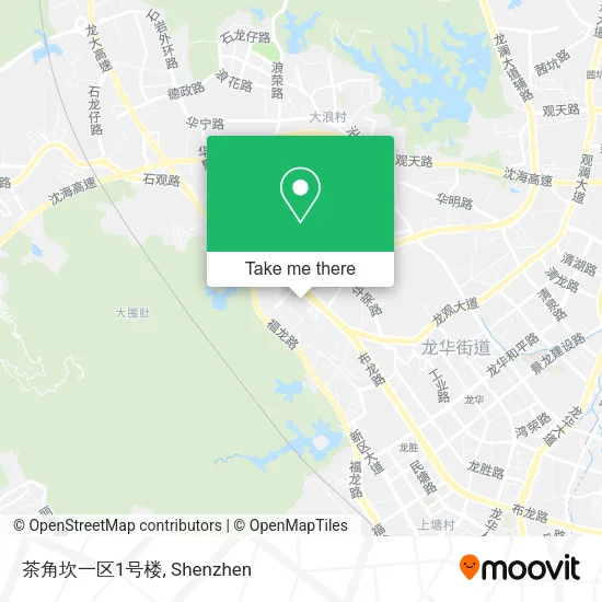 茶角坎一区1号楼 map