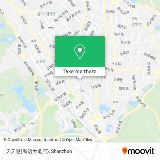 天天惠(民治大道店) map