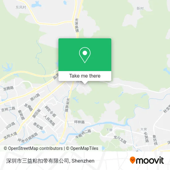 深圳市三益粘扣带有限公司 map