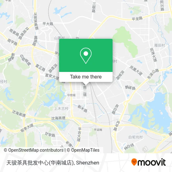 天骏茶具批发中心(华南城店) map