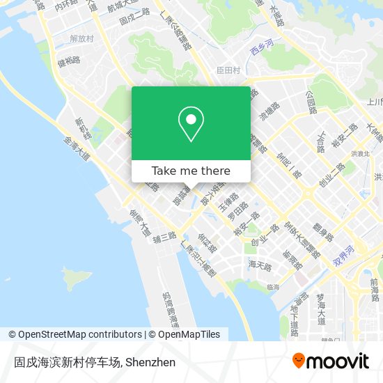 固戍海滨新村停车场 map