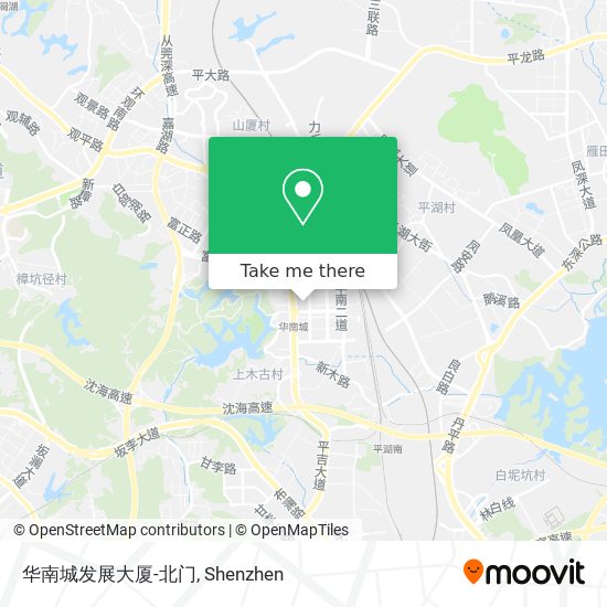 华南城发展大厦-北门 map