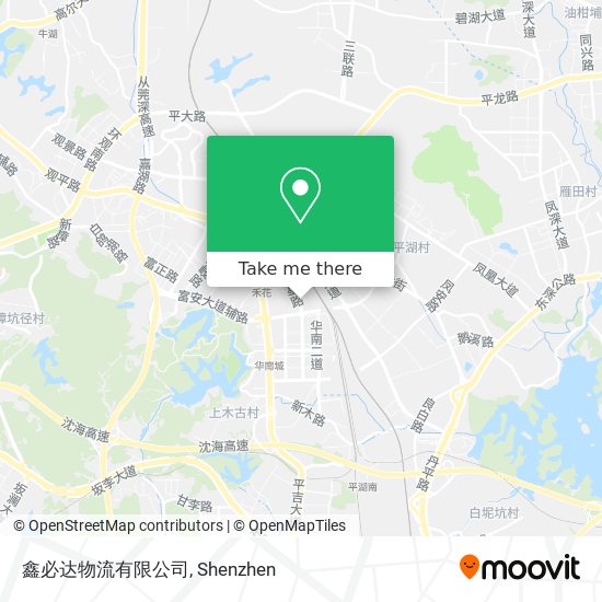 鑫必达物流有限公司 map