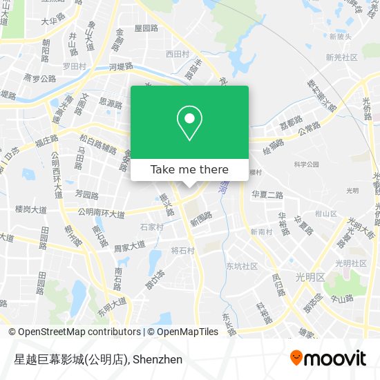 星越巨幕影城(公明店) map