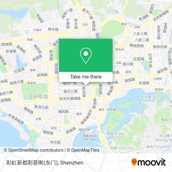 彩虹新都彩荟阁(东门) map