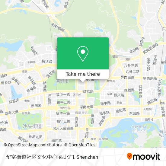 华富街道社区文化中心-西北门 map