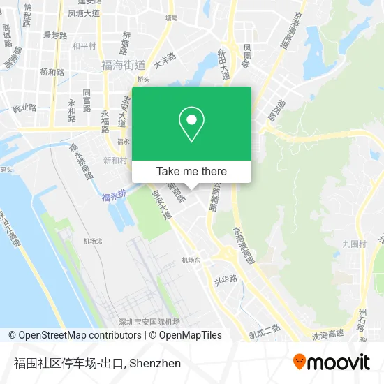福围社区停车场-出口 map