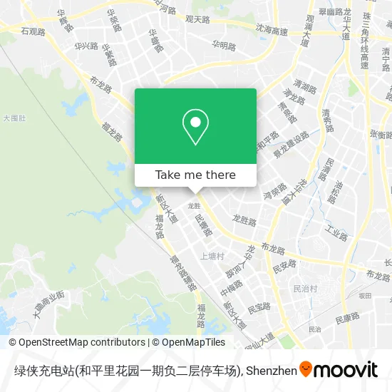 绿侠充电站(和平里花园一期负二层停车场) map
