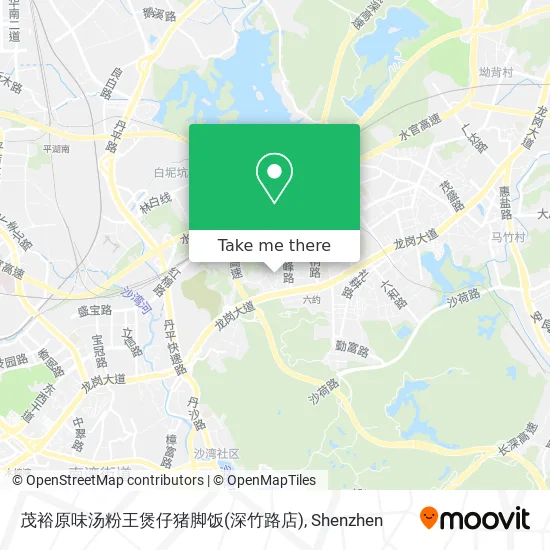 茂裕原味汤粉王煲仔猪脚饭(深竹路店) map