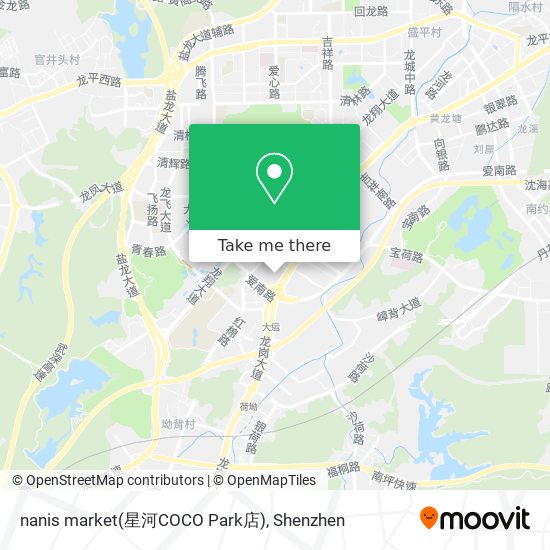 nanis market(星河COCO Park店) map