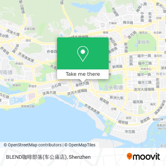 BLEND咖啡部落(车公庙店) map