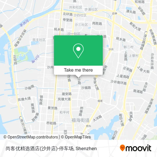 尚客优精选酒店(沙井店)-停车场 map