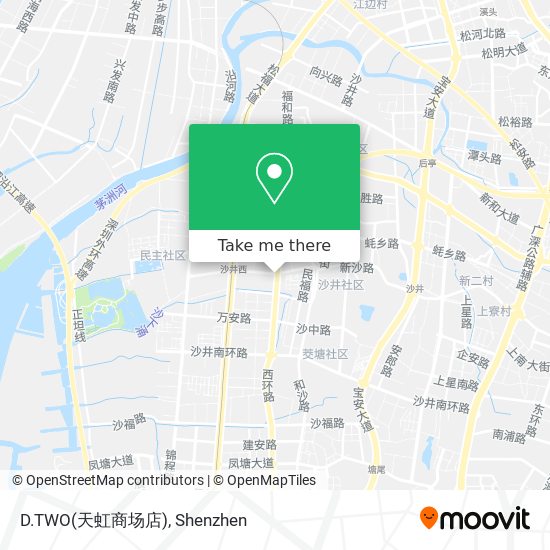 D.TWO(天虹商场店) map