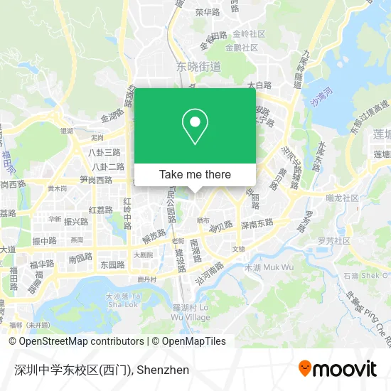 深圳中学东校区(西门) map