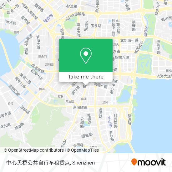 中心天桥公共自行车租赁点 map