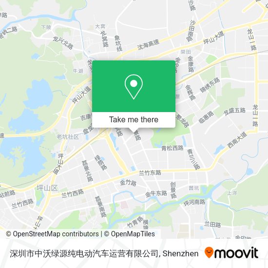 深圳市中沃绿源纯电动汽车运营有限公司 map